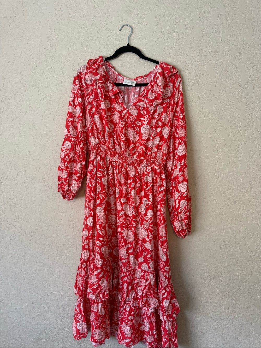 Universal Thread Floral Long Sleeve Tiered Maxi Dress
